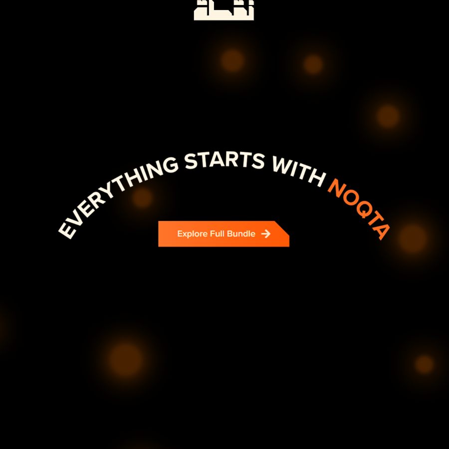 The rebuilt Noqta.tv homepage on a dark brand theme